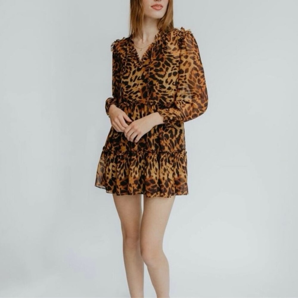 Generation love janelle dress wild leopard